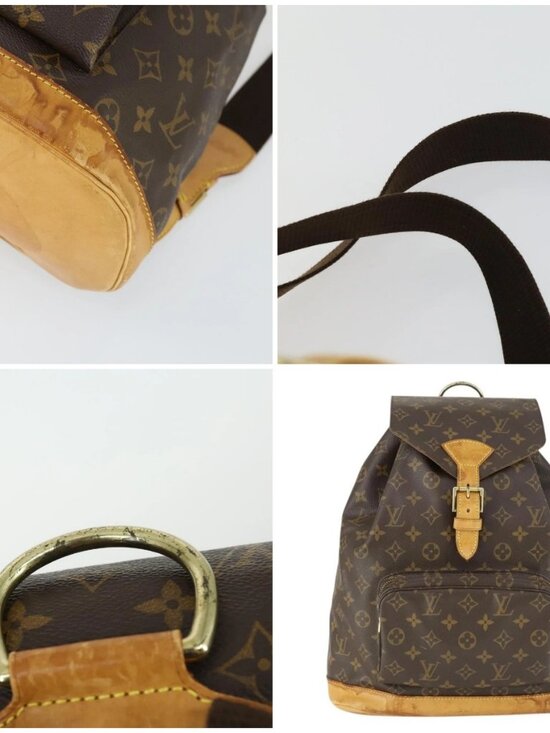 LOUIS VUITTON Monogram Montsouris GM Backpack M51135 LV Auth SW1914